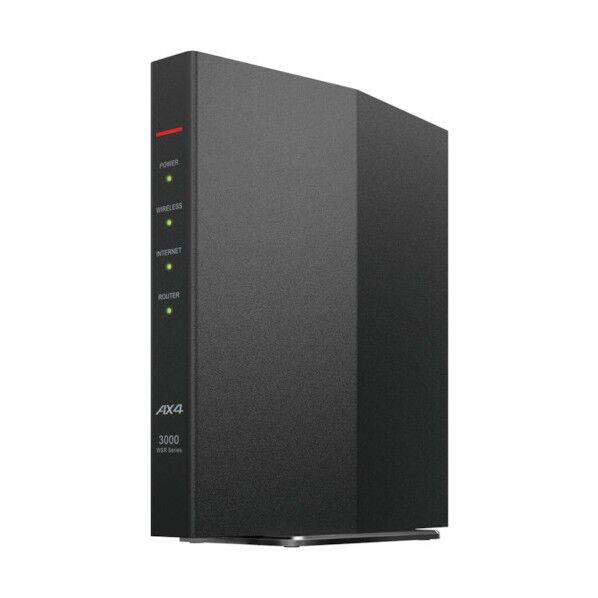バッファロー 無線LAN親機 11ax/ac/n/a/g/b 2401+573Mbps ブラック WSR-3000AX4P-BK 1個