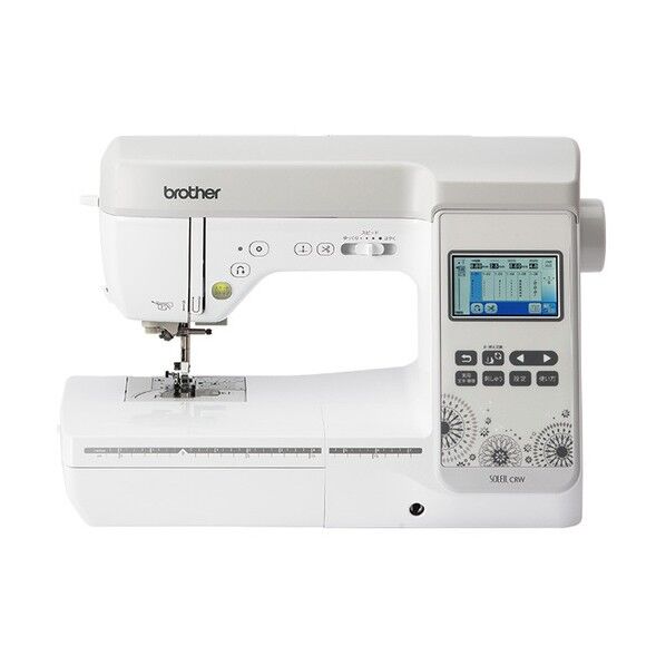 刺しゅうミシン ソレイユ CRW ホワイト 59.8×33.9×30.0