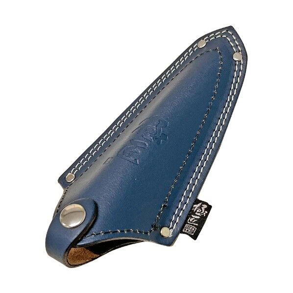 極匠 牛革製 板金鋏用刃先保護ケース 紺色染め