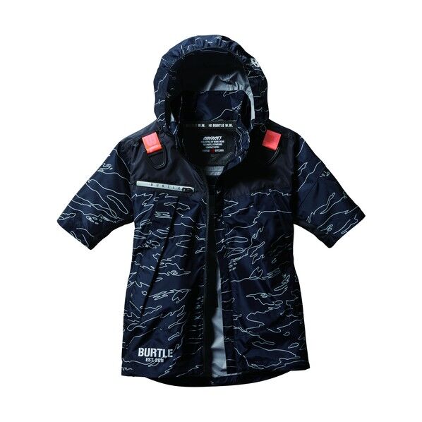 ACフーディ半袖ジャケットホワイトカモ