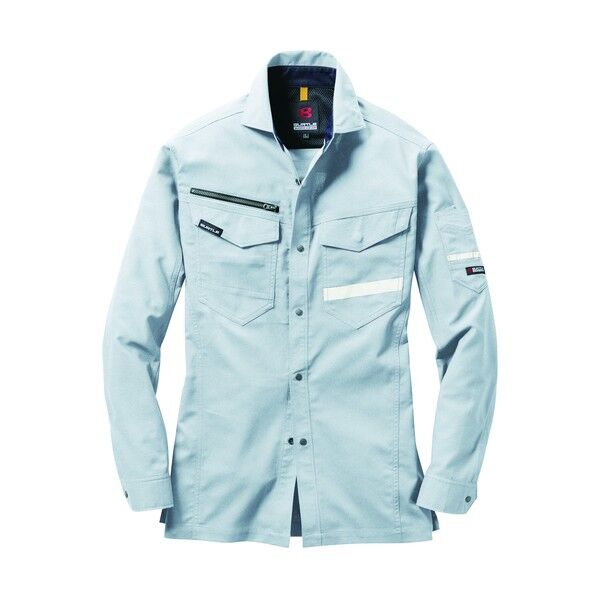 バートル(BURTLE) 長袖シャツ9095-05-LLシルバー LL シルバー 9095-05-LL 1点