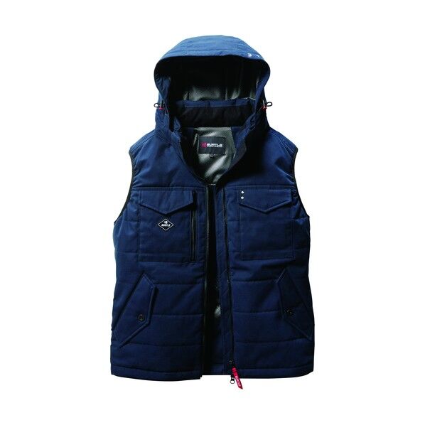 BURTLE 防寒ベスト5054-3-XLネイビー 5054-3-XL 1着
