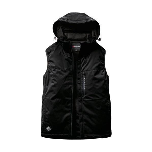 BURTLE ストレッチフーディ防寒ベスト3264-35-XLブラック 3264-35-XL 1着