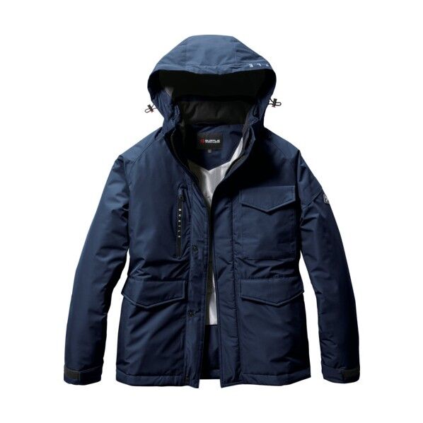 防水防寒ジャケット7620-3-Lネイビー
