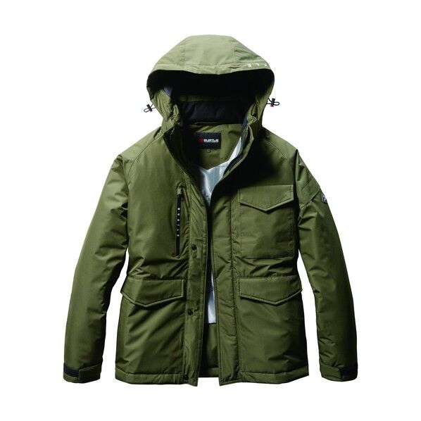 防水防寒ジャケット7620-14-Mミルスグリーン