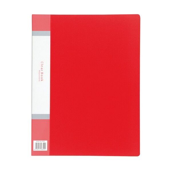 クリアフﾞックA4 縦入れ 40ホﾟケット レットﾞ