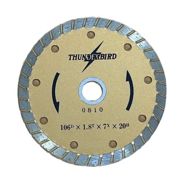 ダイヤモンドブレード サンダーバード4”波ゴールド1．8T