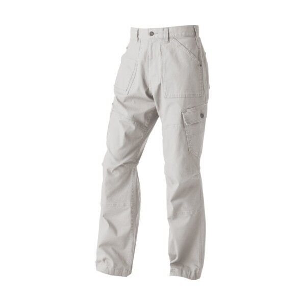 ドビーストレッチ･ワイドカーゴパンツ10ポケット アッシュ･グレー 3L