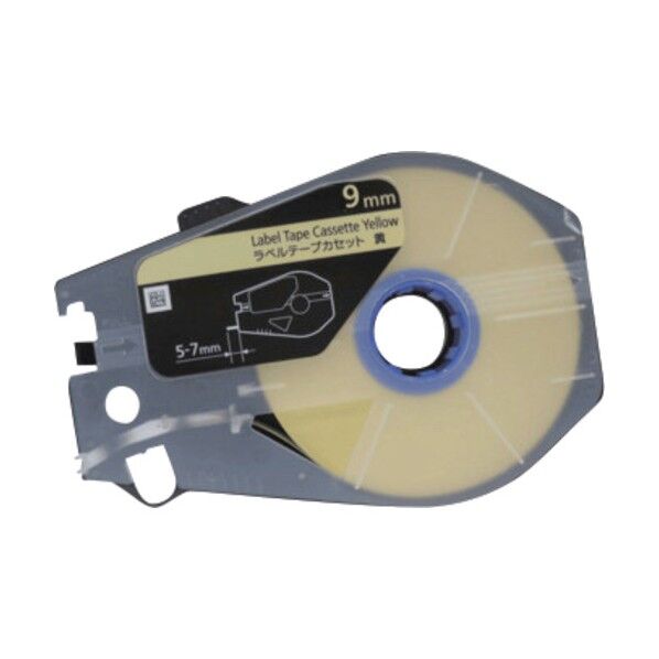 ラベルテープカセット 9mm×30m 黄