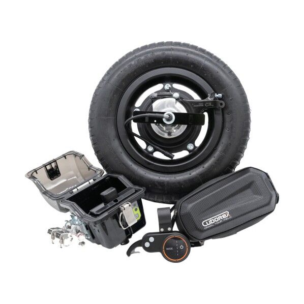 CuboRex 一輪車電動化キット E-cat Kit2 AEC2-08 バッテリーなし 充電器なし ブレーキあり AEC2-08 1S...