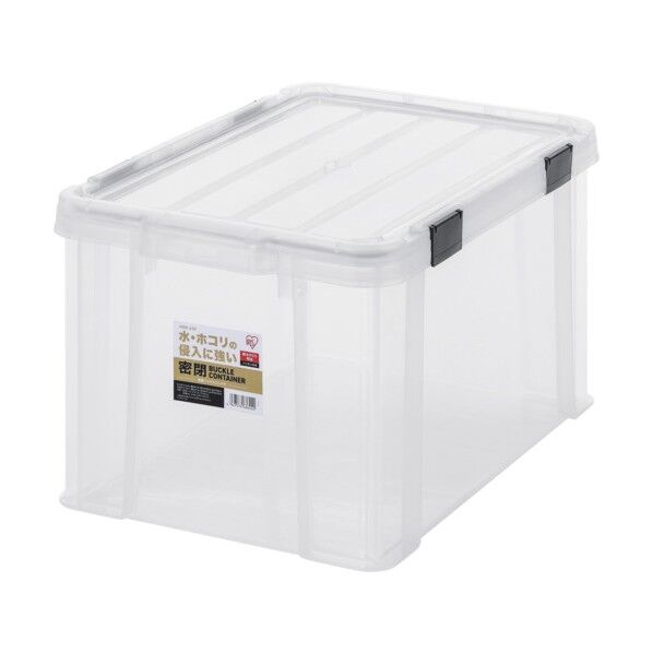 アイリスオーヤマ 299230 密閉バックルコンテナクリア/チャコールグレー クリア/チャコールグレー MBR-45R-CH 1点...