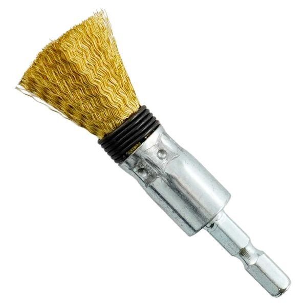 6角軸筒型ブラシ真鍮線 15mm D-534 1個