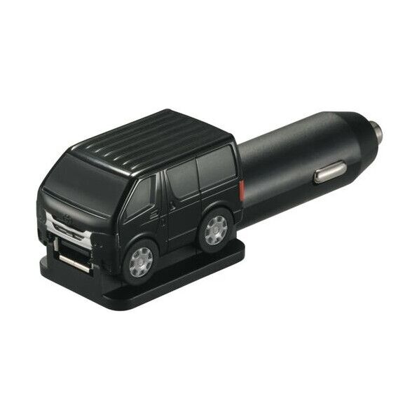 クルマ型USBチャージャー ハイエース ブラック NZ889 1点