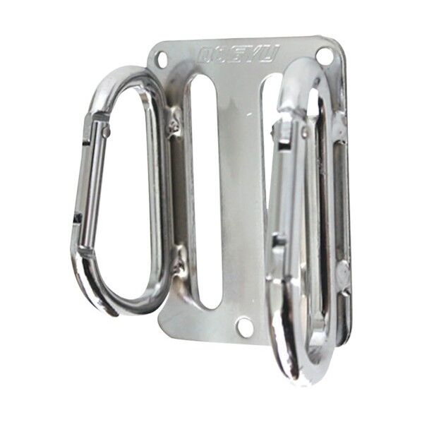 メッキWカラビナフック (M)7X70mm･(L)8X85mm F-78(MxL) 1個