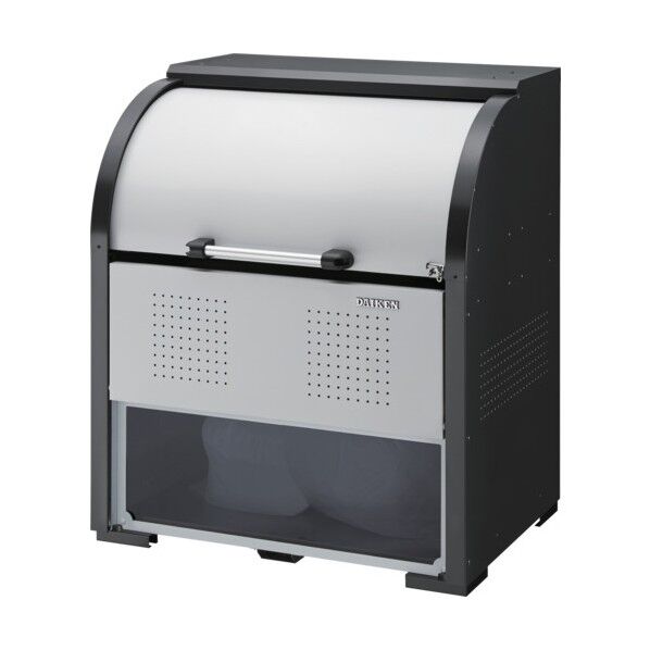 ゴミ収集庫 スチールタイプ 前パネルポリカーボネート仕様 幅1000mm 奥行750mm 1000×750×1160mm 600L CKR10072A 1点