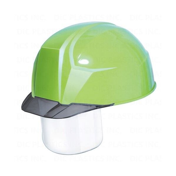 DICプラスチック 超軽量 透明バイザーヘルメット(シールド面付) AA23-CS KP フレッシュグリーン/スモーク AA23-CS-HA8-KP-FG/S 1個...