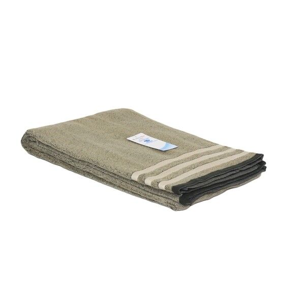 超大判バスタオル 速乾エッジライン 約100×180cm グリーン LN602804 1個...