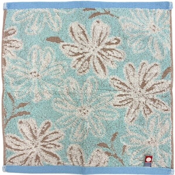 今治 ハンカチタオル 今治メロウフラワー 約25×25cm ブルー PN205901 1個...