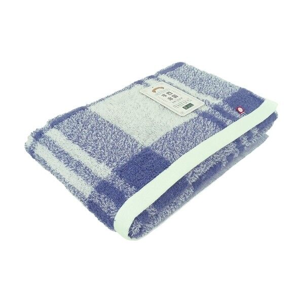 今治 バスタオル 今治ルーミーチェック 約60×120cm ネイビー BN208909 1個...