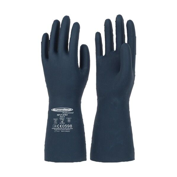 耐油・耐溶剤手袋 サミテックNP-F-07N1 L ダークブルー