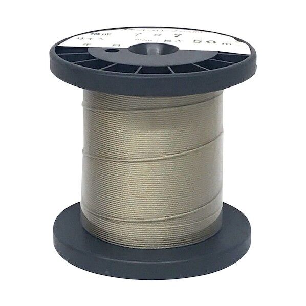 ステンレスワイヤーロープ (直径)2.0mmx(長さ)50M 7x7構造 10157319 1巻...