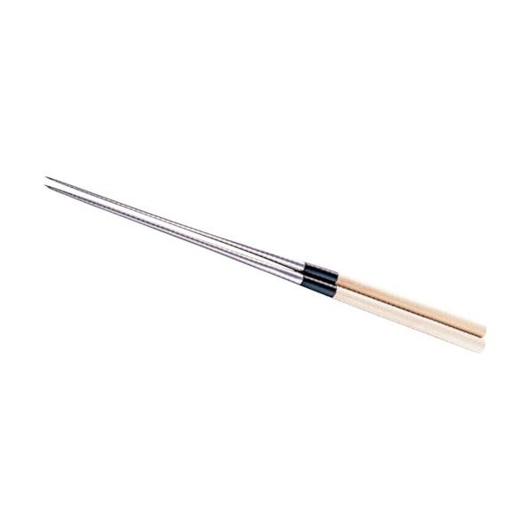 白木柄盛箸(水牛桂柄付) 12cm 1個