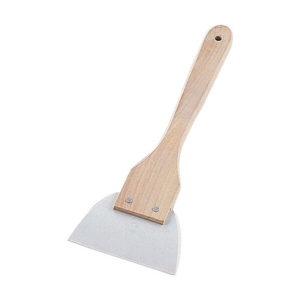 木柄三角シリコンゴムヘラ長柄 特大 1個