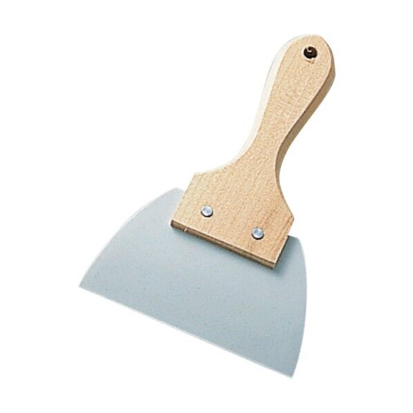 HG木柄シリコン三角ゴムヘラ 特大 1個