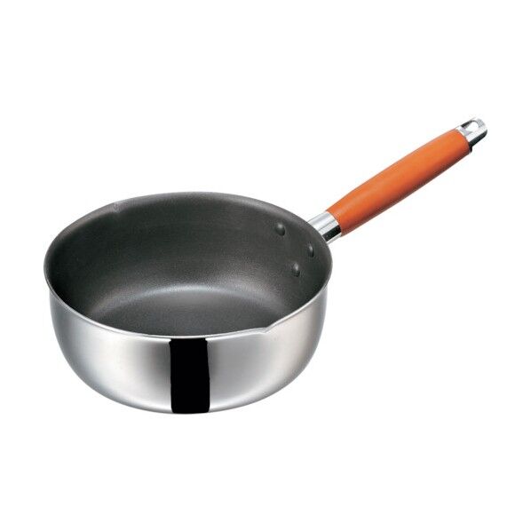 IH二層鋼フッ素雪平鍋 16cm 1個