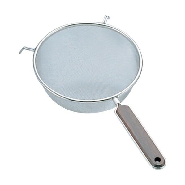 18-8ローズ柄ストレーナー 16cmシングル 1個