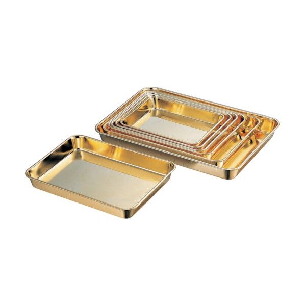 AG18-8金メッキ付浅角バット10枚取 6319010 1個