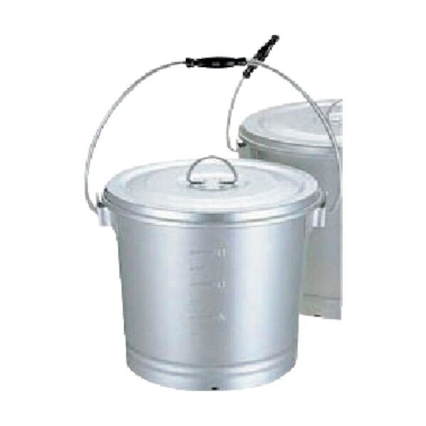 アルミ一重汁食缶/バケツ蓋のみ10L 12034017 1個