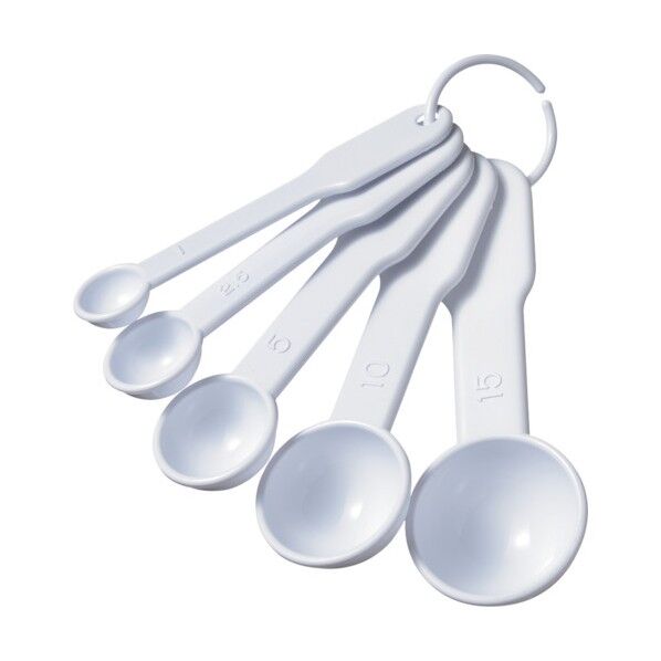 計量スプーン5pcsプラスチック0406-004