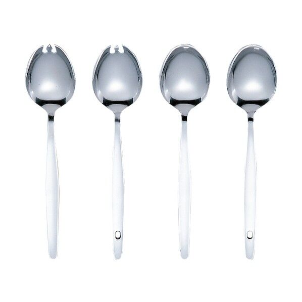 松印18-0給食用先丸スプーン180mm穴明