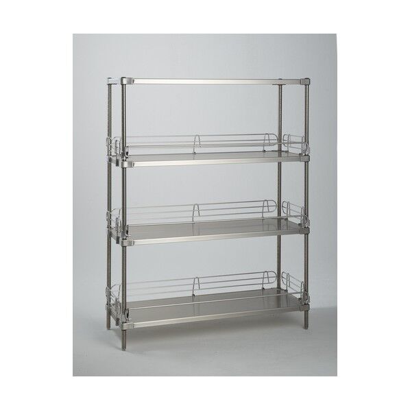 エレクターシェルフ スーパーシリーズ 落下防止304ソリッドシェルフ W1213mmxD614mmxH2197mm 6段