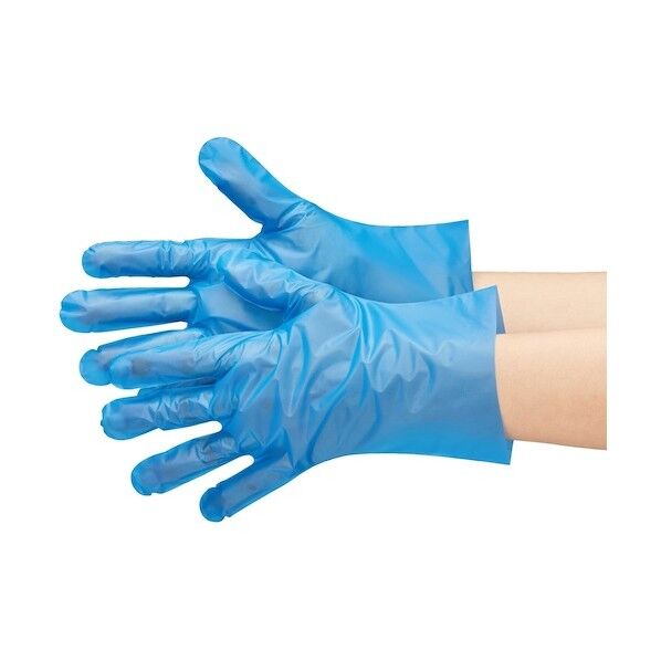 エブケアシルキーグローブブルーLL 3063-LL 100枚