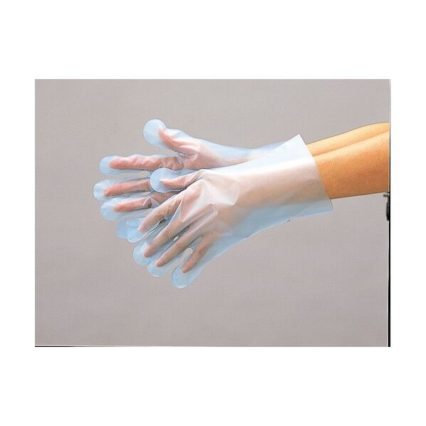 ぴったり手袋外エンボスブルー袋入L 352-L 100枚