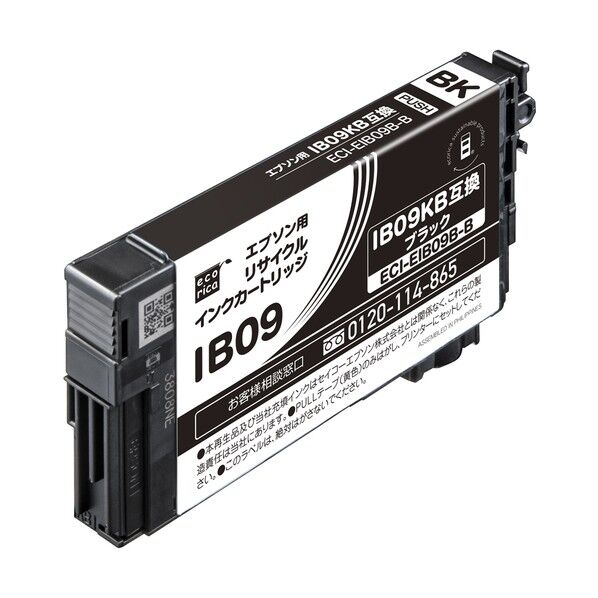 IB09KB互換リサイクルインクカートリッジ ブラック