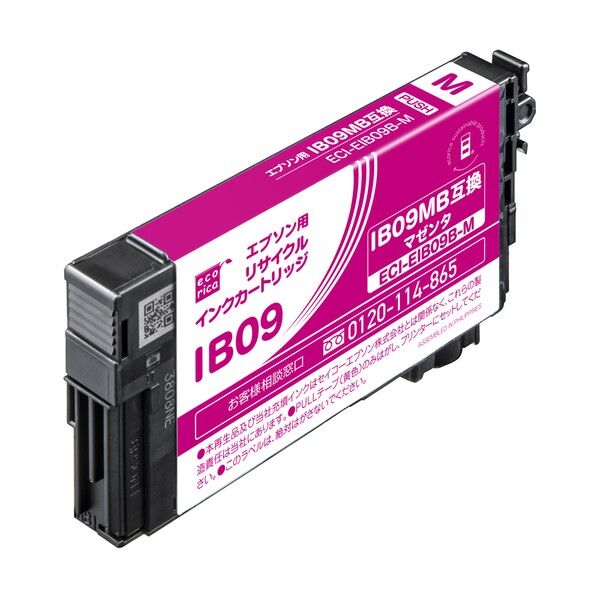IB09MB互換リサイクルインクカートリッジ マゼンタ