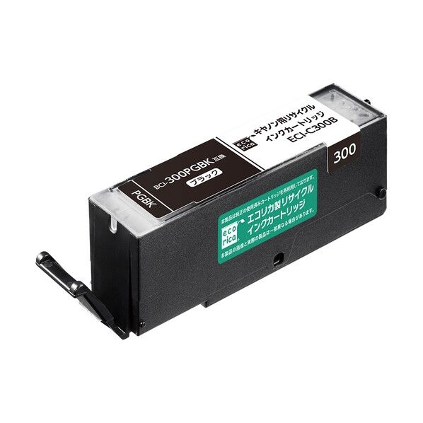 BCI-300PGBK互換リサイクルインクカートリッジ ブラック ECI-C300B 1点