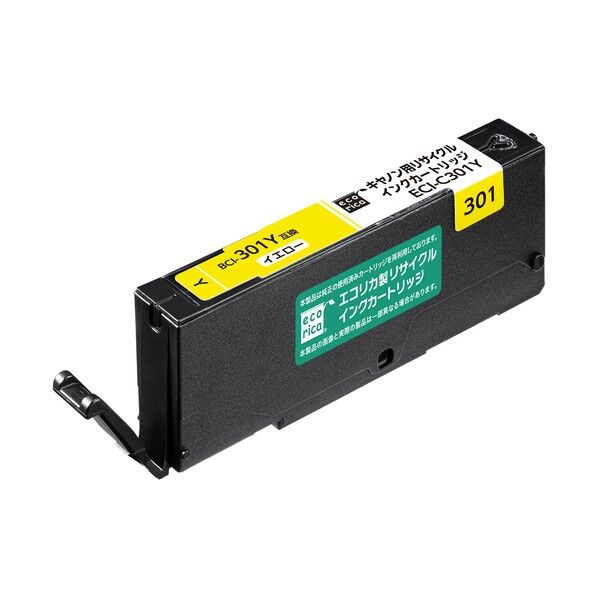 BCI-301Y互換リサイクルインクカートリッジ イエロー ECI-C301Y 1点