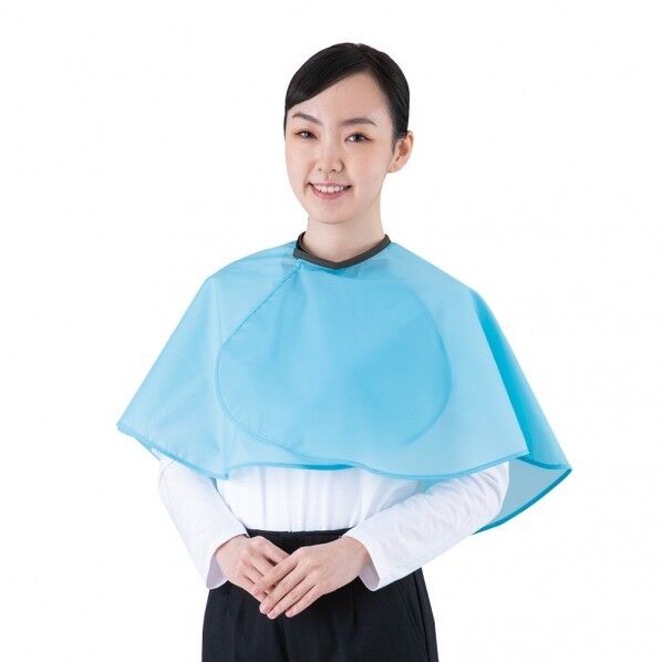 丸ケープ「リツロン」ライトブルー
