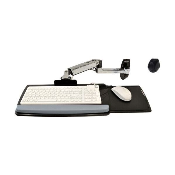 エルゴトロンジャパン LX ウォールマウントキーボード用アーム トレイ付 アルミニウム 2.3kgまで アルミ色 45-246-026 1箱