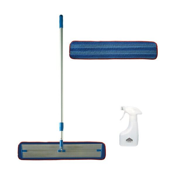 デュオテックス プレミアムモップセット 62cm ブルー 3種セット