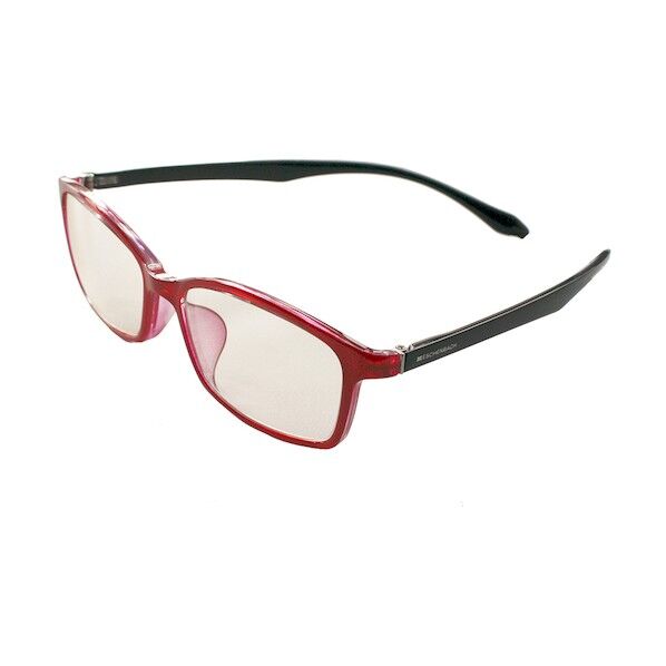 シニアグラス PCビュアー レッドブラック +1.5(上部+0.5)