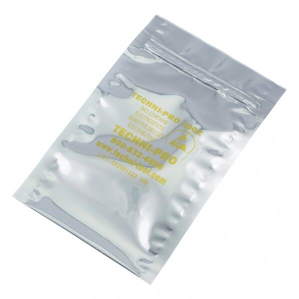 ESDシールドバッグ シールドバッグ ジッパー付き 758ST305 80×130×0.076mm 3-6923-01 100枚