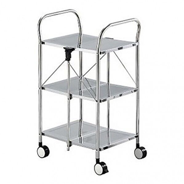 クリーンルーム用折りたたみワゴン 3段 No.5B 570×440×950mm 3-9195-01 1台