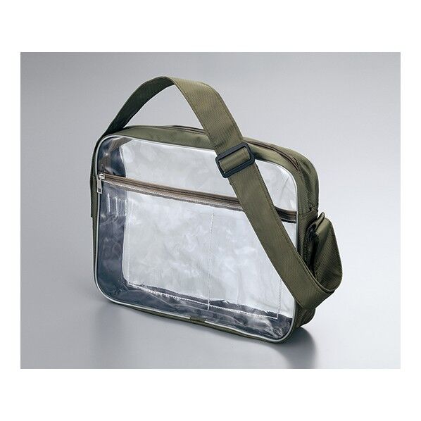 アズピュアPVCクリアバッグ スーパースケルトンバッグ 400×300×90mm 3-1737-03 1個