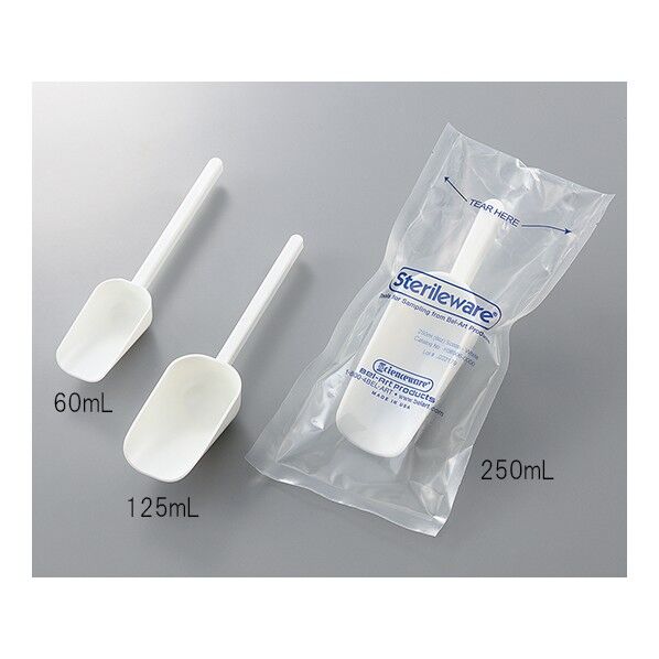 3-6361-01 滅菌サンプリングスコップ 60mL 3-6361-01 1点