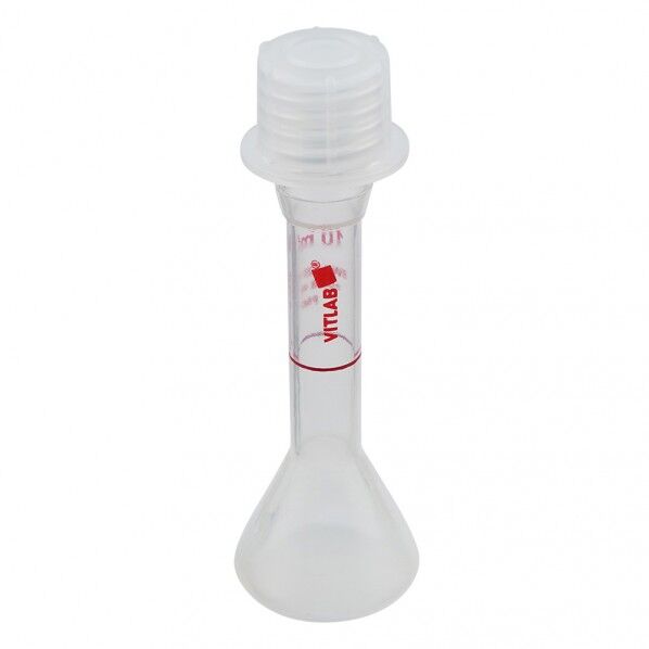 EMユーロPMPメスフラスコ(キャップ付き) 透明 677895